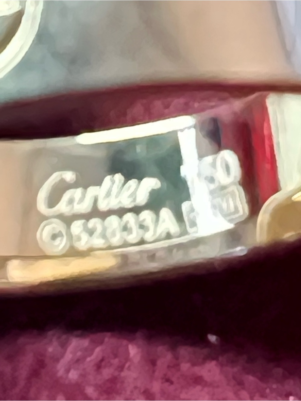 Gold Cartier love diamond ring 750 - Picture 13 of 16
